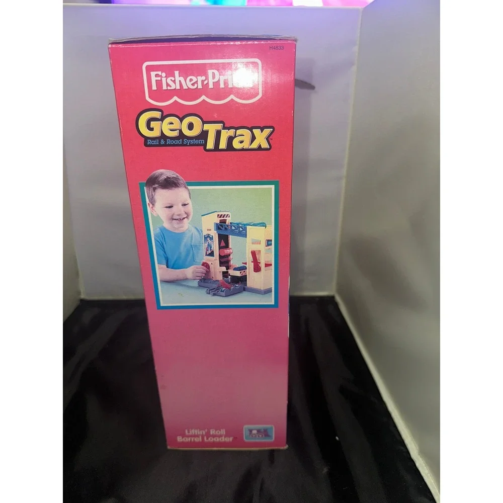 Fisher Price GeoTrax Liftin Roll Barrel Loader H4833 Rail Road System Open Box